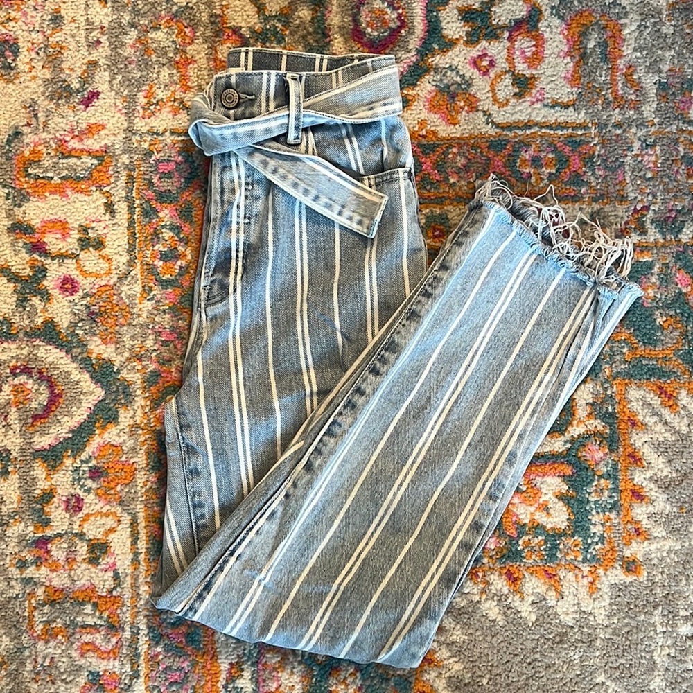 Pin Stripe Jeans